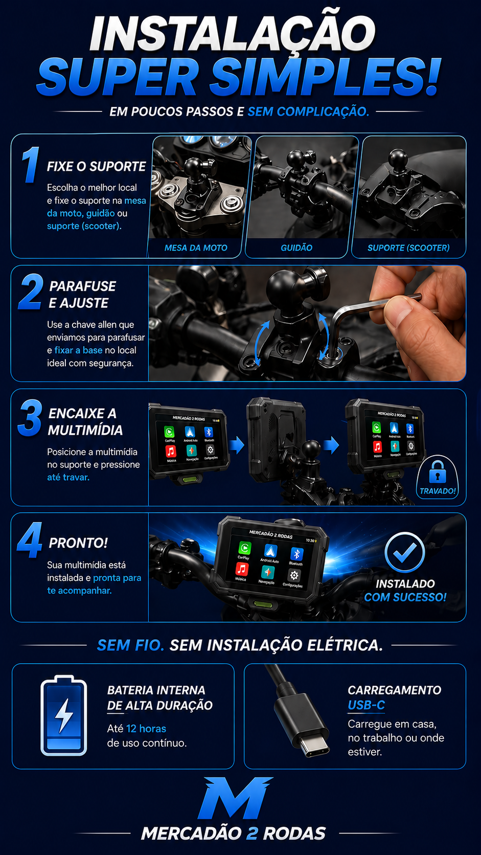 Passo a passo da instalação da Multimídia Q10